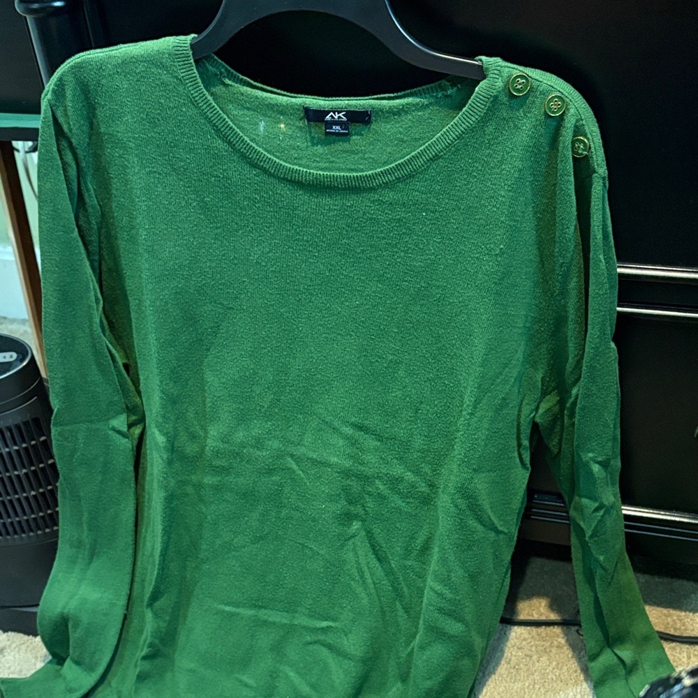 Anne Klein Sport Emerald Crew Neck Sweater